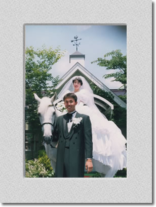 馬上結婚式の婚礼写真